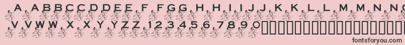 LmsPowerInYourCornerNow Font – Black Fonts on Pink Background