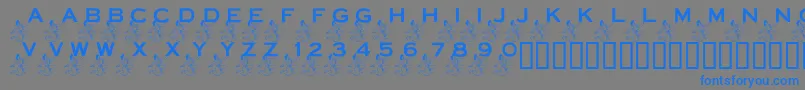 LmsPowerInYourCornerNow Font – Blue Fonts on Gray Background