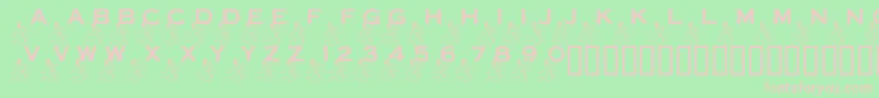LmsPowerInYourCornerNow Font – Pink Fonts on Green Background