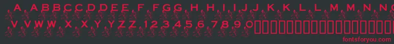 LmsPowerInYourCornerNow Font – Red Fonts on Black Background