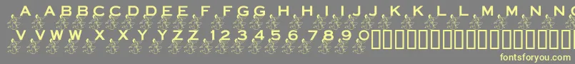 LmsPowerInYourCornerNow Font – Yellow Fonts on Gray Background
