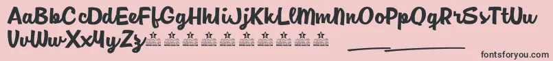 JamSessionsPersonalUse Font – Black Fonts on Pink Background