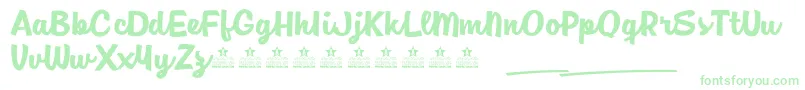 More about JamSessionsPersonalUse Font JamSessionsPersonalUse Font – Green Fonts on White Background