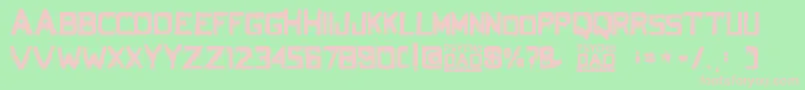 PsychoDad Font – Pink Fonts on Green Background