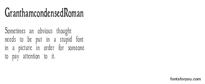 GranthamcondensedRoman Font