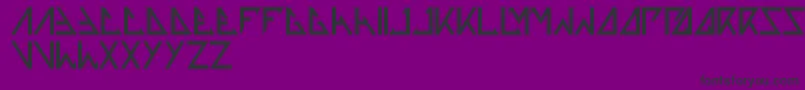 Thetrainingartist Font – Black Fonts on Purple Background