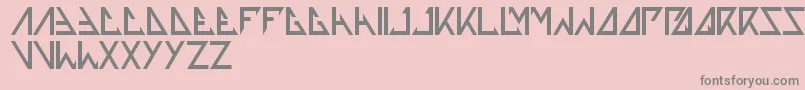 Thetrainingartist Font – Gray Fonts on Pink Background