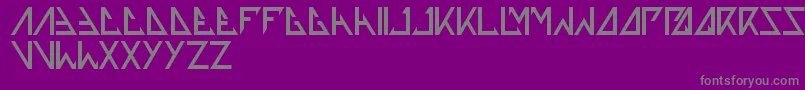 Thetrainingartist Font – Gray Fonts on Purple Background