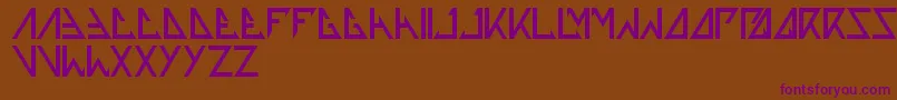 Thetrainingartist Font – Purple Fonts on Brown Background
