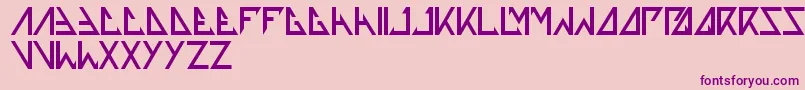 Thetrainingartist Font – Purple Fonts on Pink Background