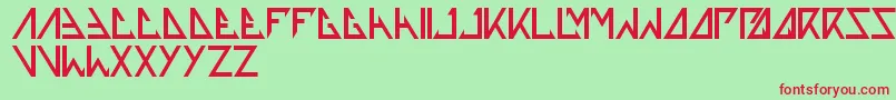 Thetrainingartist Font – Red Fonts on Green Background