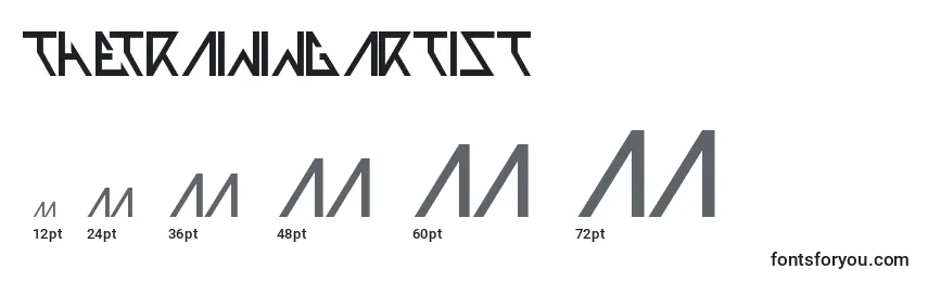 Thetrainingartist font sizes