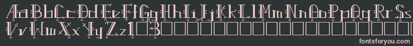 UptownRegular Font – Pink Fonts on Black Background