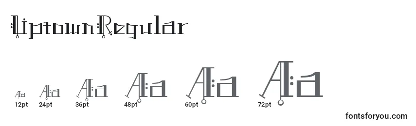 UptownRegular Font Sizes