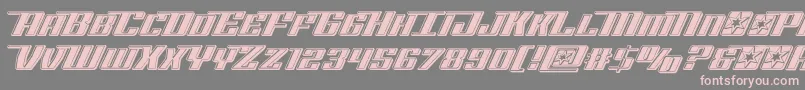 Rocketpopbevel Font – Pink Fonts on Gray Background
