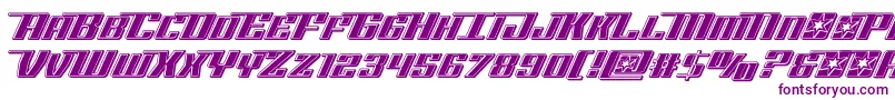 Rocketpopbevel Font – Purple Fonts on White Background