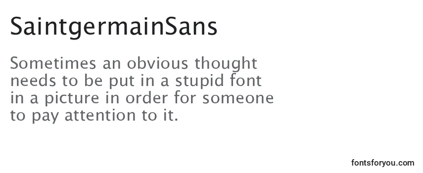 SaintgermainSans Font