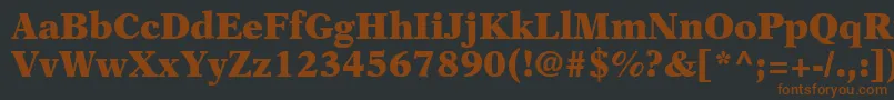 OrchidBlackSsiBlack-fontti – ruskeat fontit mustalla taustalla