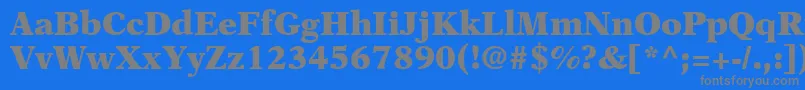 Шрифт OrchidBlackSsiBlack – серые шрифты на синем фоне