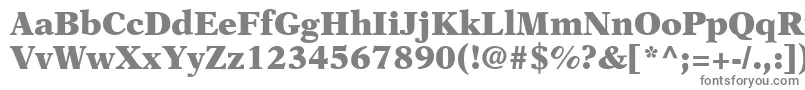 フォントOrchidBlackSsiBlack – 白い背景に灰色の文字