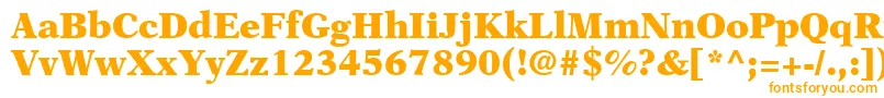 OrchidBlackSsiBlack-Schriftart – Orangefarbene Schriften