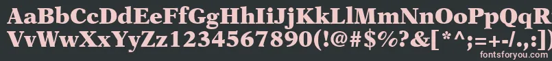 OrchidBlackSsiBlack-fontti – vaaleanpunaiset fontit mustalla taustalla