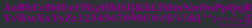 Шрифт OrchidBlackSsiBlack – фиолетовые шрифты на чёрном фоне