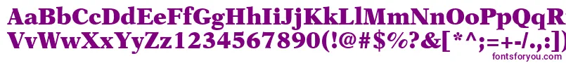 Шрифт OrchidBlackSsiBlack – фиолетовые шрифты на белом фоне