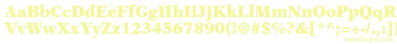 Шрифт OrchidBlackSsiBlack – жёлтые шрифты