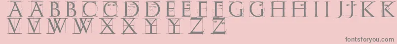 Erikgcapssketches Font – Gray Fonts on Pink Background