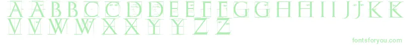 Erikgcapssketches Font – Green Fonts on White Background