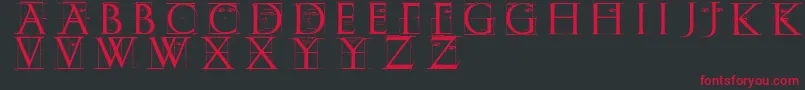 Erikgcapssketches Font – Red Fonts on Black Background