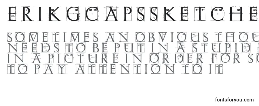 Erikgcapssketches Font