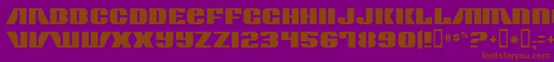 ContourGenerator Font – Brown Fonts on Purple Background