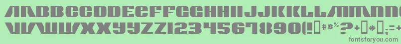 ContourGenerator Font – Gray Fonts on Green Background