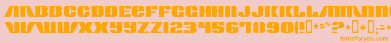 ContourGenerator Font – Orange Fonts on Pink Background