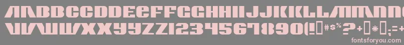 Шрифт ContourGenerator – розовые шрифты на сером фоне