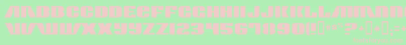 ContourGenerator-Schriftart – Rosa Schriften auf grünem Hintergrund