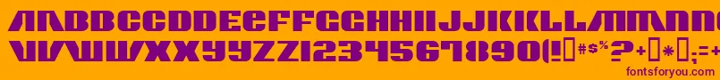 ContourGenerator Font – Purple Fonts on Orange Background