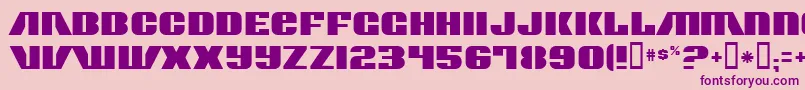 ContourGenerator-Schriftart – Violette Schriften auf rosa Hintergrund