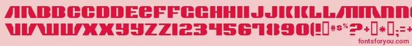 ContourGenerator Font – Red Fonts on Pink Background