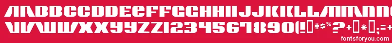 ContourGenerator Font – White Fonts on Red Background