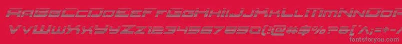 Redrocketgradital Font – Gray Fonts on Red Background