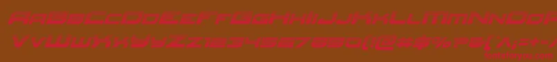 Redrocketgradital Font – Red Fonts on Brown Background