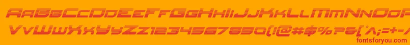 Redrocketgradital Font – Red Fonts on Orange Background