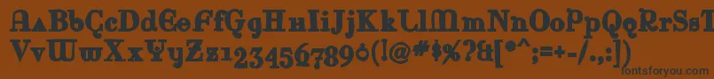 Rinaink Font – Black Fonts on Brown Background