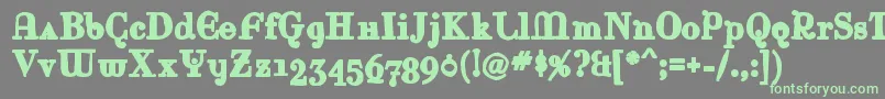 Rinaink Font – Green Fonts on Gray Background