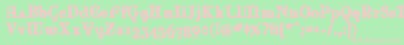 Rinaink Font – Pink Fonts on Green Background