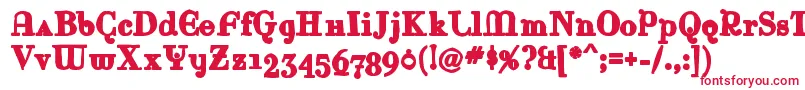 Rinaink Font – Red Fonts on White Background