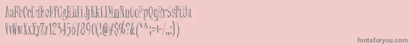 SynonymBlank Font – Gray Fonts on Pink Background